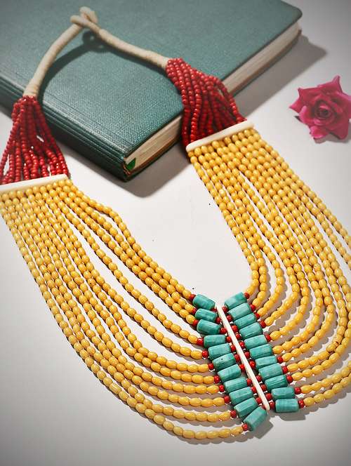 multi colored metal long necklace - 20331763 - Very Small Image - 1