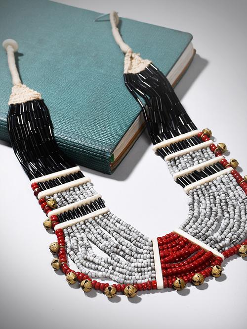 multi colored metal long necklace - 20331773 - Very Small Image - 1
