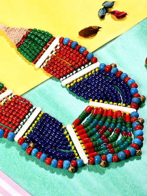 multi colored metal long necklace - 20331855 - Very Small Image - 1