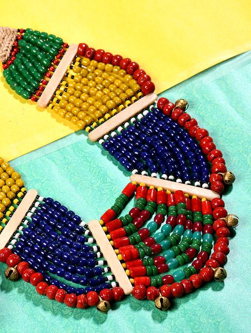 multi colored metal long necklace - 20331858 - Very Small Image - 1