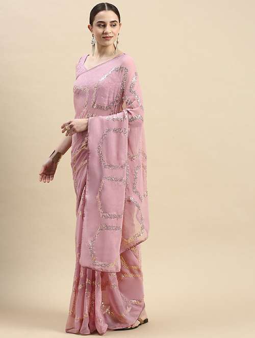 women's embellished saree with blouse - 20334327 - Very Small Image - 1