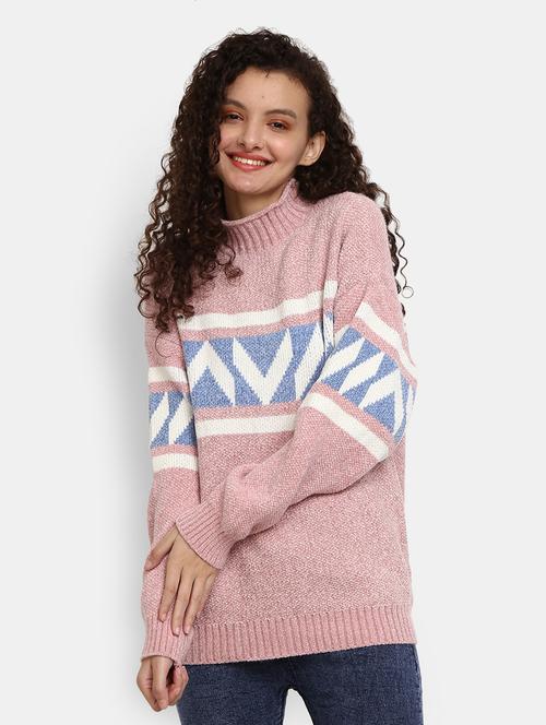 women self design long sleeve pullover - 20362897 - Very Small Image - 1