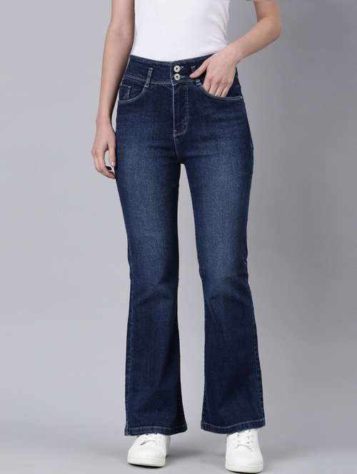women's plain bootcut jeans - 20383249 - Very Small Image - 1