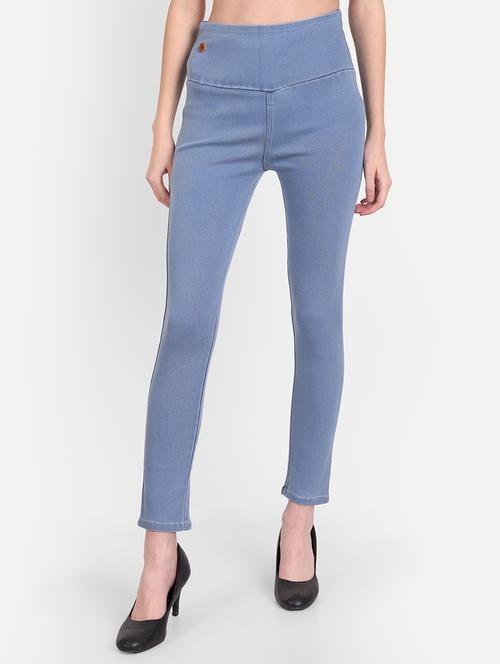 women light blue denim jegging - 20386744 - Very Small Image - 1