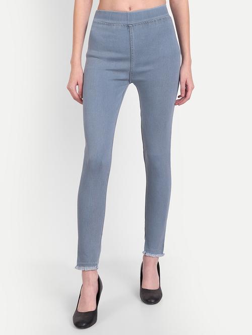 women light blue denim jegging - 20386762 - Very Small Image - 1