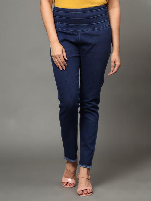 women blue denim jegging - 20386782 - Very Small Image - 1