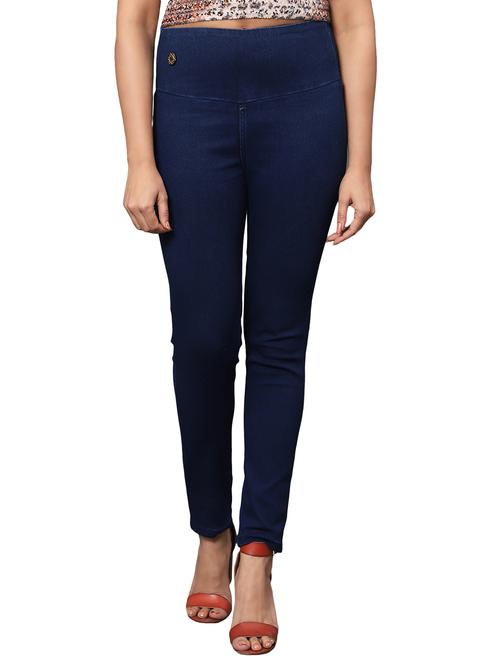 women blue denim jegging - 20386798 - Very Small Image - 1