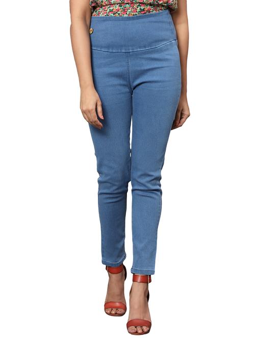 women light blue denim jegging - 20386802 - Very Small Image - 1