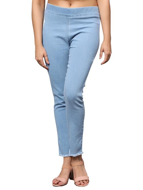 women light blue denim jegging - 20386818 - Very Small Image - 1