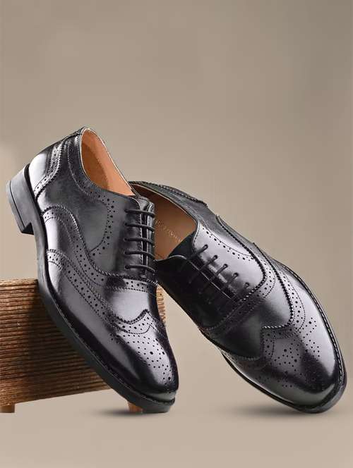 men cut work lace-up brouge shoes - 20404157 - Very Small Image - 1