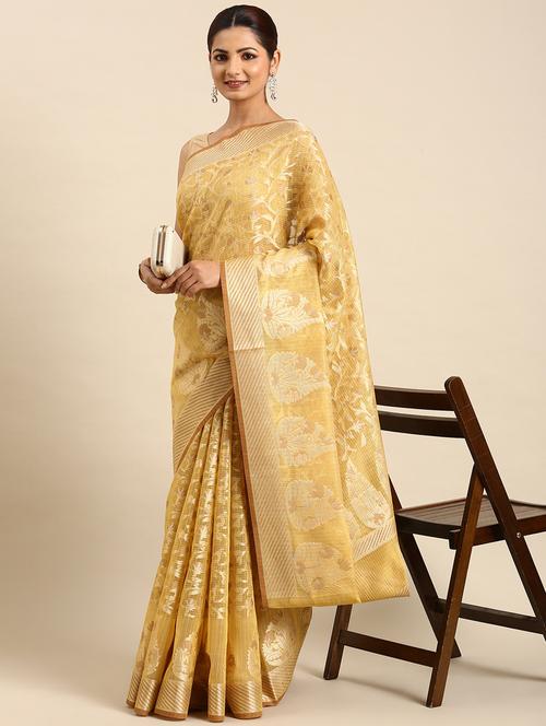 women's banarasi saree with blouse - 20406000 - Very Small Image - 1