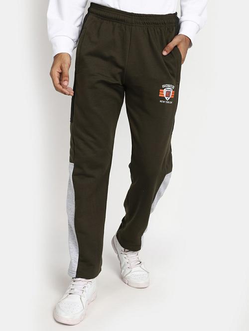 men green solid regular track pant - 20595104 - Very Small Image - 1