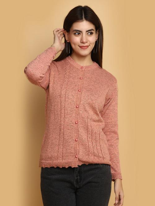 women self designed long sleeves cardigan - 20686189 - Very Small Image - 1