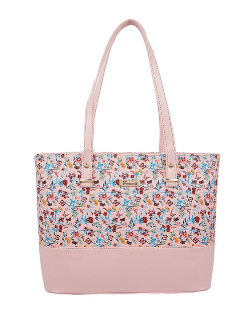 pink floral printed hand bag - 20727914 - Very Small Image - 1