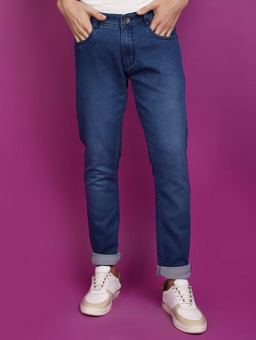 men mid rise plain denim jeans - 20777419 - Very Small Image - 1