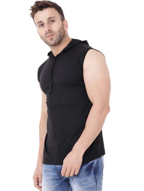 black cotton blend t-shirt - 20841485 - Very Small Image - 1