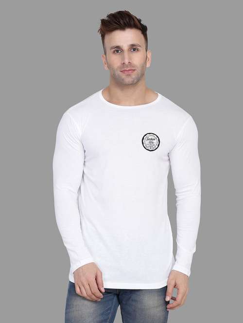white cotton blend t-shirt - 20841852 - Very Small Image - 1