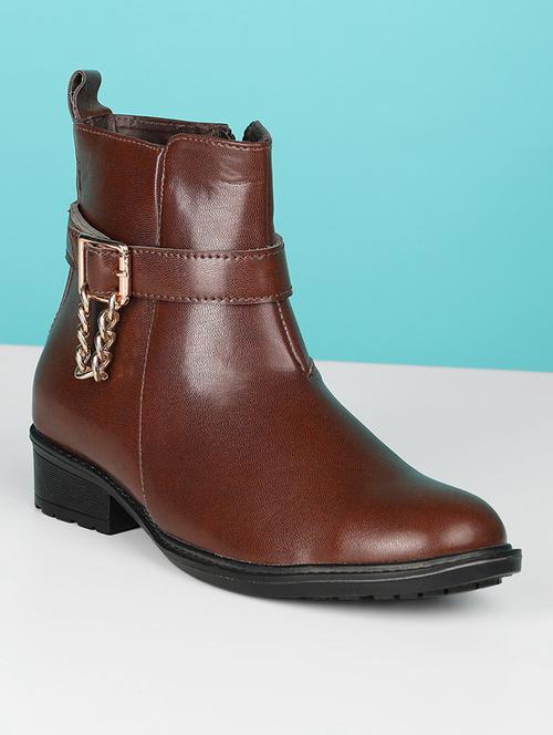 ankle black slip-on boots for women - 20892596 - Very Small Image - 1