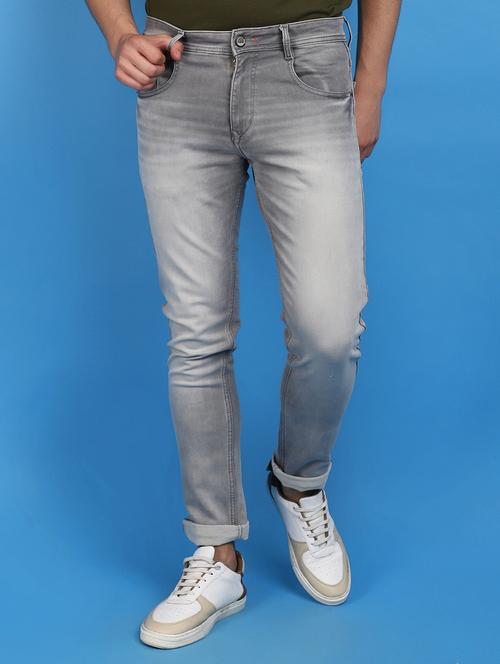 men mid rise washed denim jeans - 20945050 - Very Small Image - 1