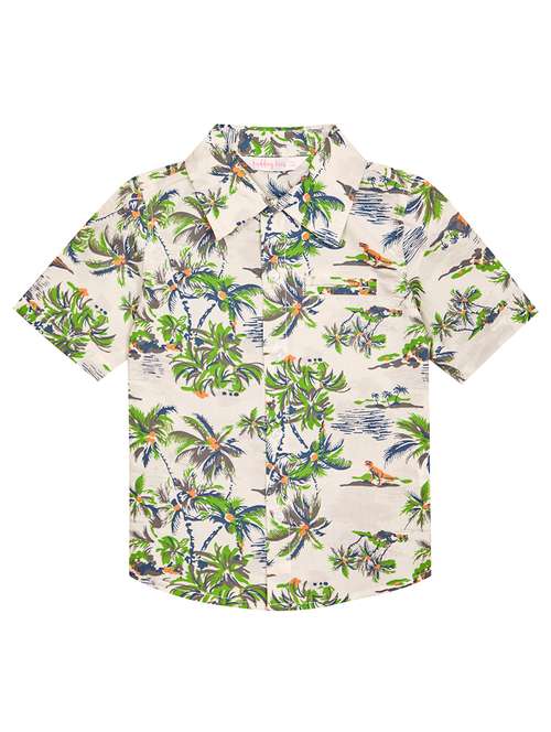 white printed detailed regular shirt - 20962499 - Very Small Image - 1