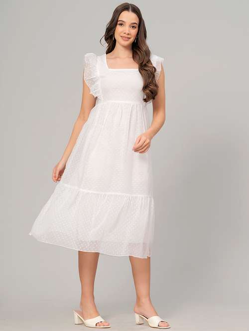 women white self-designed fit & flare dress - 20963204 - Very Small Image - 1