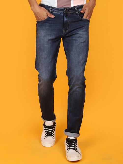 men mid rise washed denim jeans - 20965391 - Very Small Image - 1