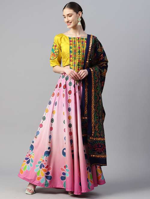 women pink semi-stitched lehenga choli with dupatta - 20965808 - Very Small Image - 1