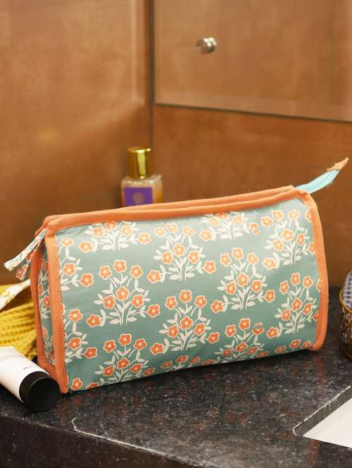 women floral print cotton pouch - 20967592 - Very Small Image - 1