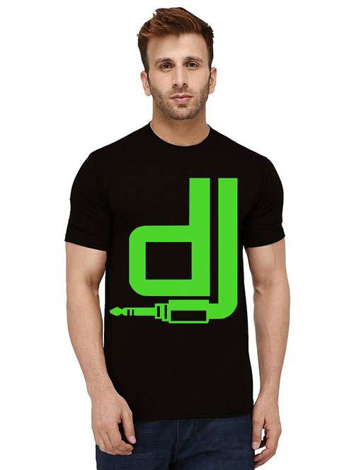 men's round neck front print t-shirt - 21012233 - Very Small Image - 1