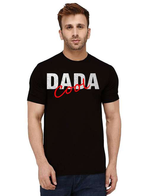 men round neck chest print t-shirt - 21012588 - Very Small Image - 1