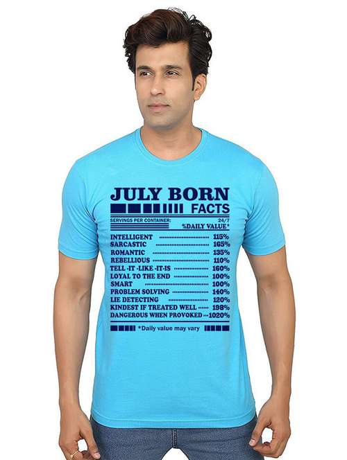 men round neck front print t-shirts - 21013880 - Very Small Image - 1