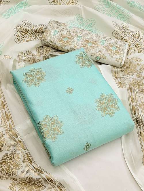 printed unstitched suit set - 21027665 - Very Small Image - 1