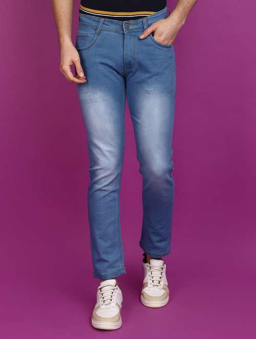 men mid rise washed denim jeans - 21049813 - Very Small Image - 1