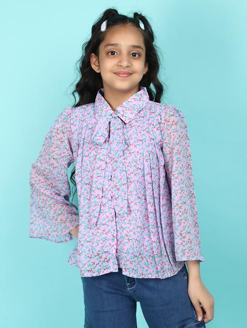 lavender printed cotton top - 21058103 - Very Small Image - 1