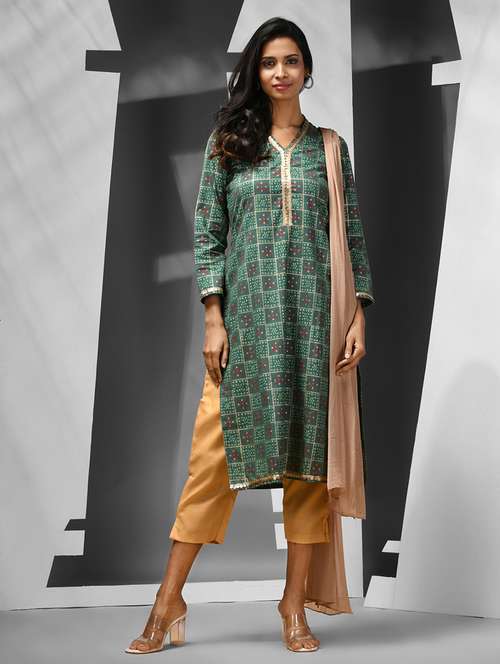 women printed straight kurta - 21081813 - Very Small Image - 1