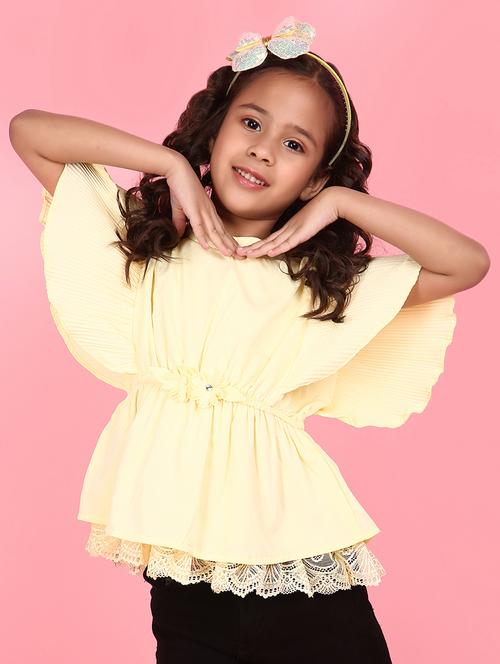 yellow cotton top - 21082407 - Very Small Image - 1