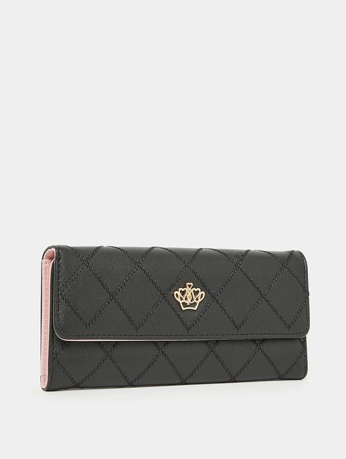 black synthetic leather wallet - 21174708 - Very Small Image - 1
