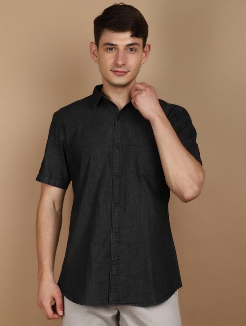 men collared short sleeves casual shirt - 21177096 - Very Small Image - 1