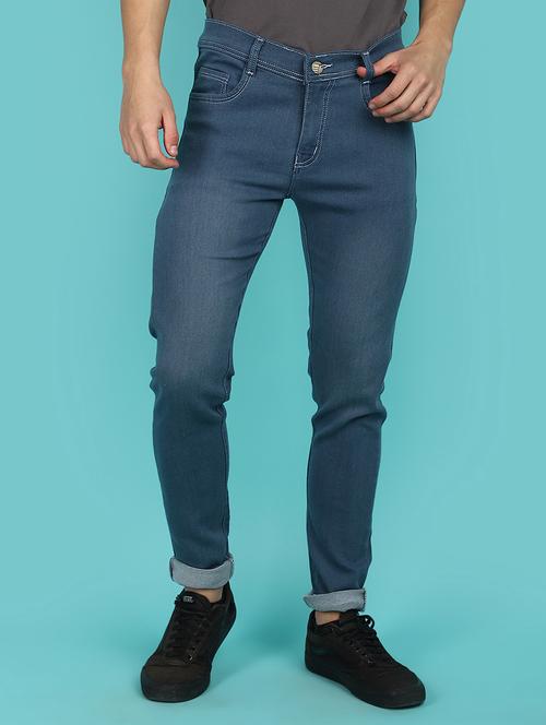 men mid rise plain denim jeans - 21177149 - Very Small Image - 1