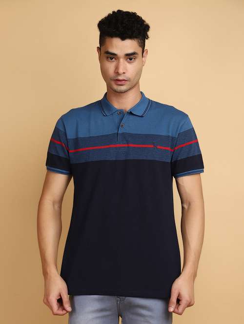 men blue regular fit polo t-shirt - 21177839 - Very Small Image - 1