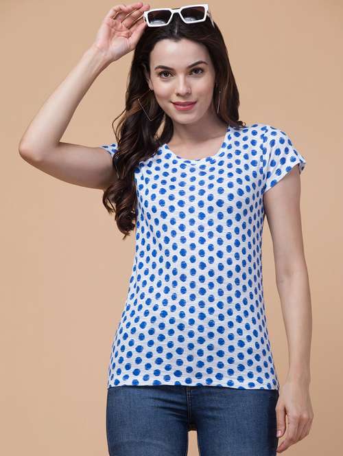 polka dots printed t-shirt - 21222654 - Very Small Image - 1