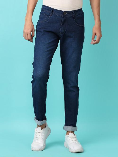 men mid rise slim fit plain jeans - 21236129 - Very Small Image - 1
