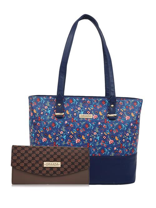 women floral printed combo handbag - 21248595 - Very Small Image - 1