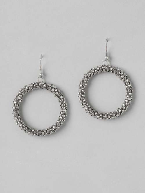 circular artificial beads drop earrings - 21253012 - Very Small Image - 1