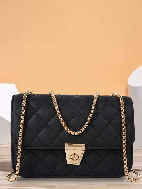textured leatherette (pu) sling bag - 21273679 - Very Small Image - 1