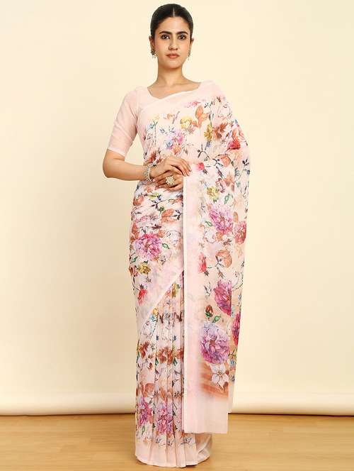 women printed saree - 21280409 - Very Small Image - 1