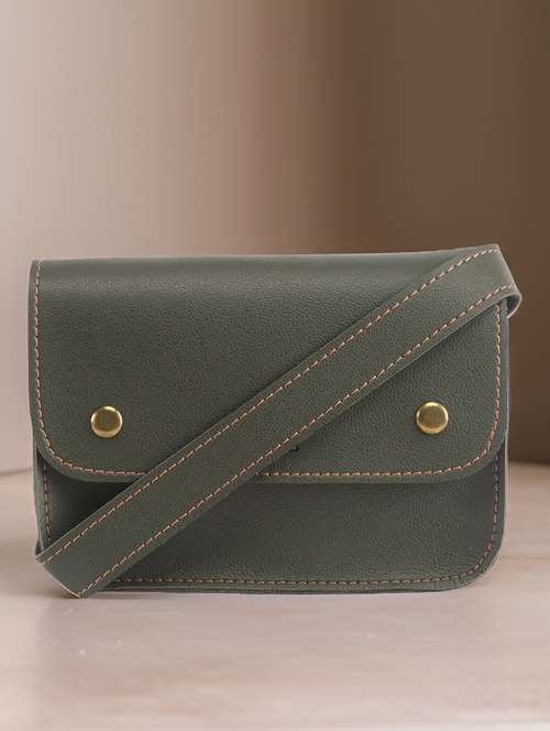 green leatherette handbag - 21292101 - Very Small Image - 1