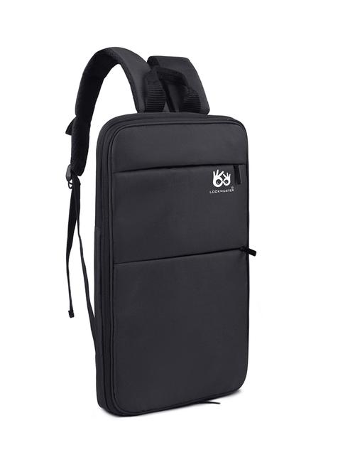 men solid laptop backpack - 21301220 - Very Small Image - 1