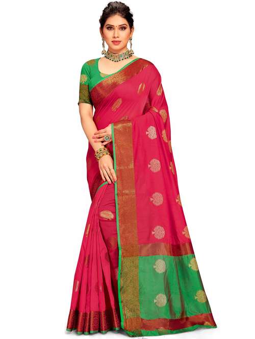 women self design handloom saree with blouse - 21317886 - Very Small Image - 1