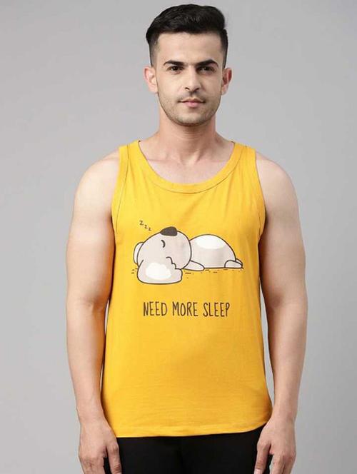 men printed sleeveless t-shirt - 21335155 - Very Small Image - 1